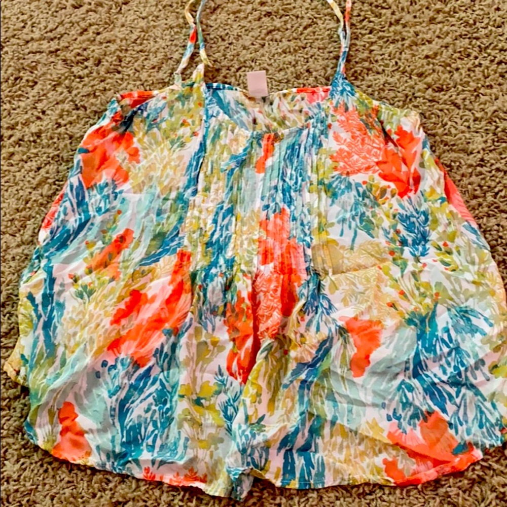 old navy floral tank
